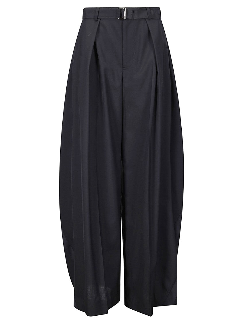 Sacai Tailored Suiting Pants With Structured Fit And Smooth Finish