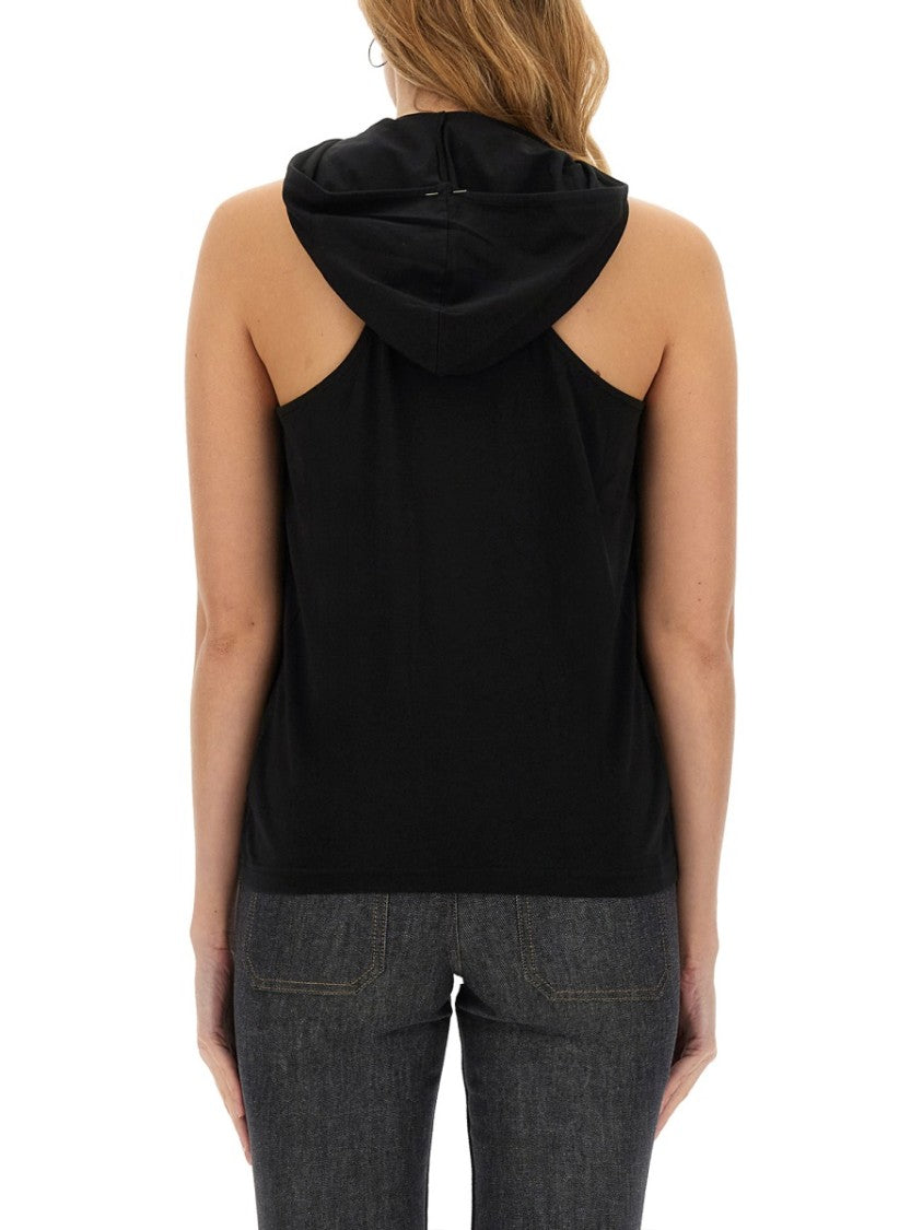 Courrèges Hooded Sleeveless Top