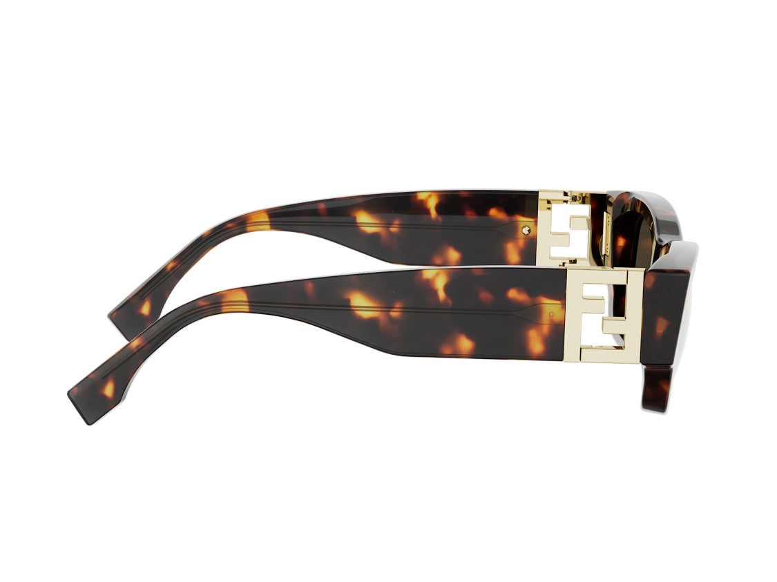 Fendi Fe40234i Tortoiseshell Oversized Sunglasses