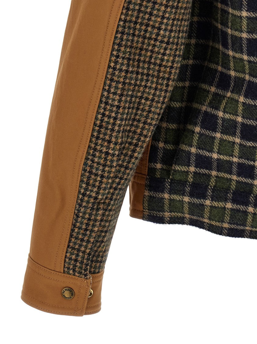 Junya Watanabe Cotton Canvas And Wool Check Jacket By Junya Watanabe