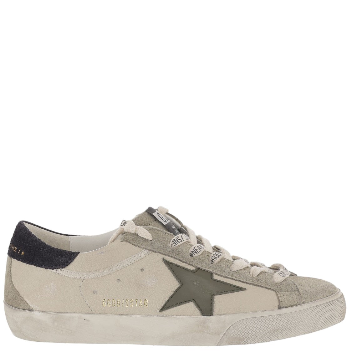 Golden Goose White Super-Star Leather Sneakers