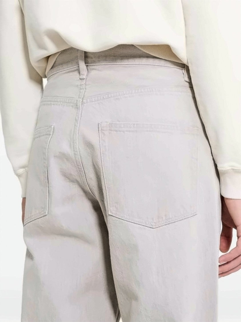 Auralee Relaxed Wide-Leg Denim Pants With Classic Five-Pocket Design