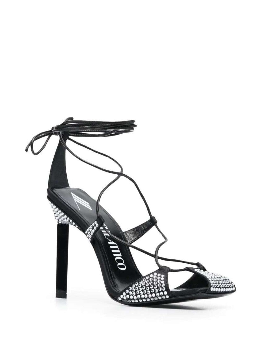 The Attico Adele 105Mm Crystal-Embellished Sandals
