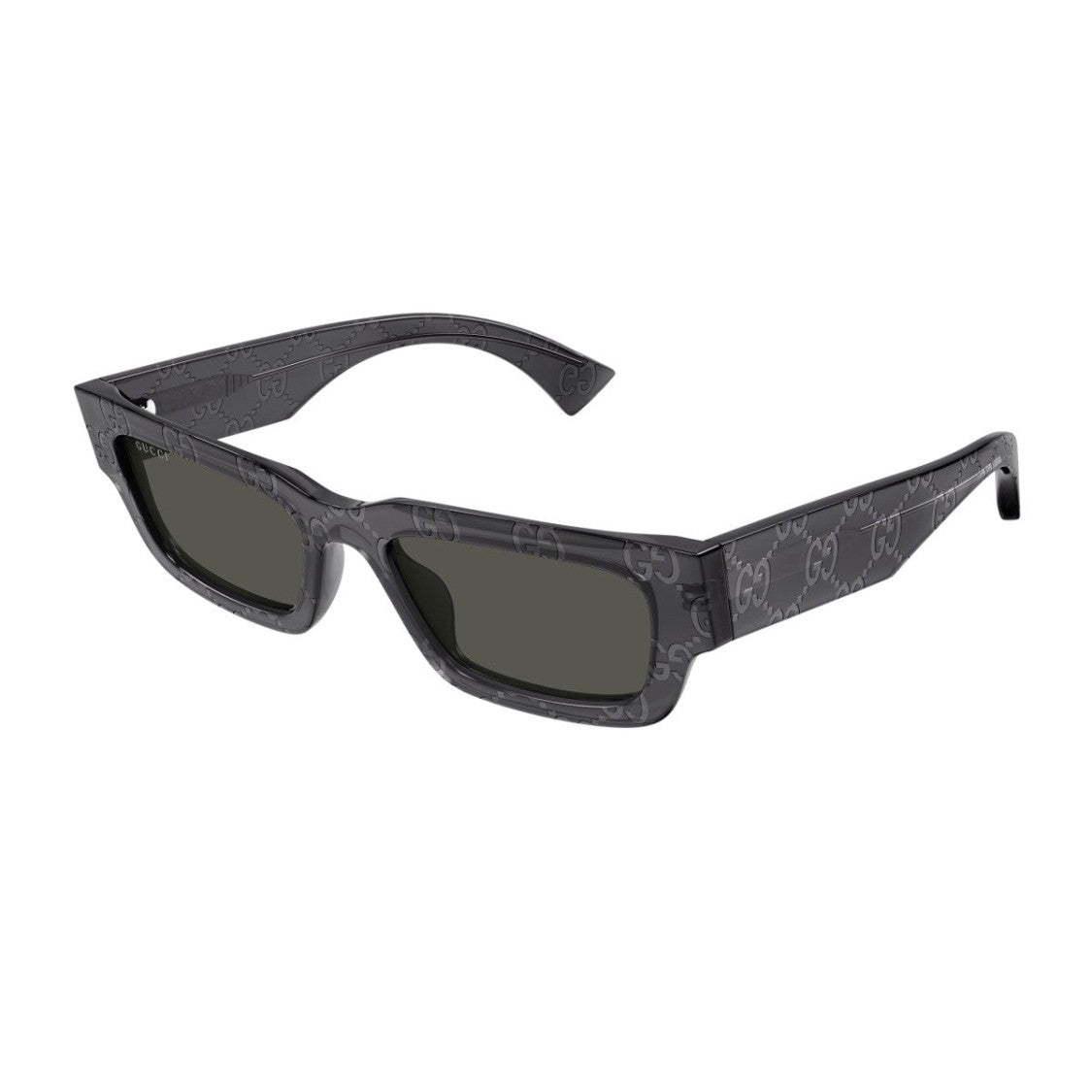 Gucci Grey Gg1838s Recycled Acetate Rectangular Sunglasses