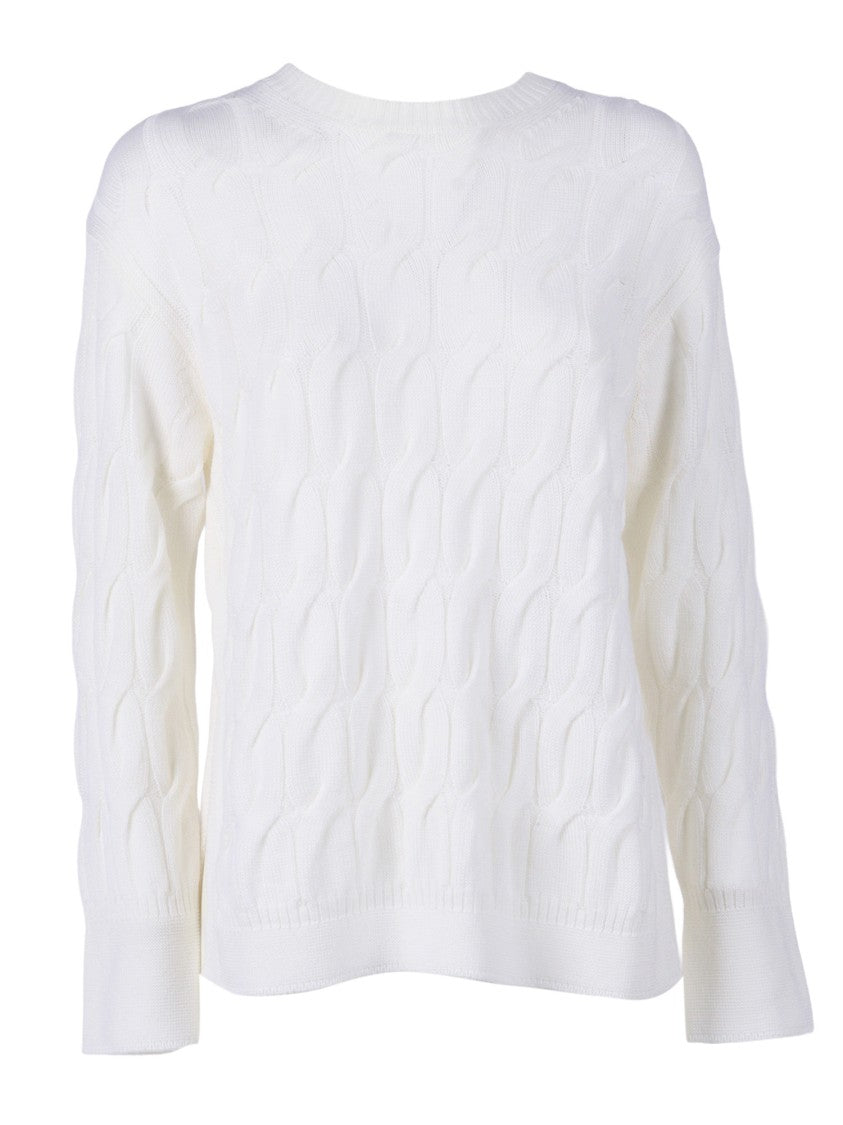 Max Mara Fitted Top In Soft Virgin Wool