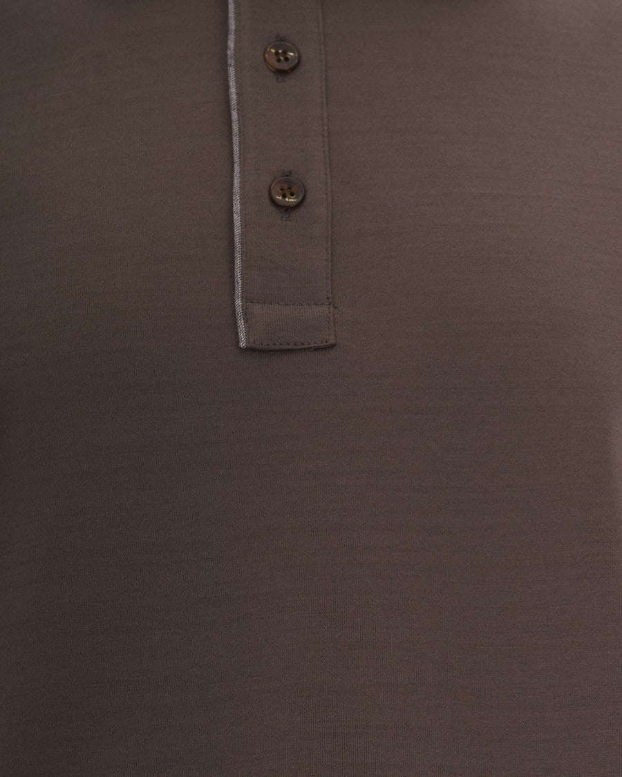Paul & Shark Brown Double Jersey Polo