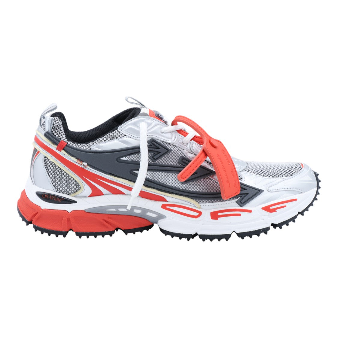 Off-White White Mesh Layered Zip-Tie Sneakers