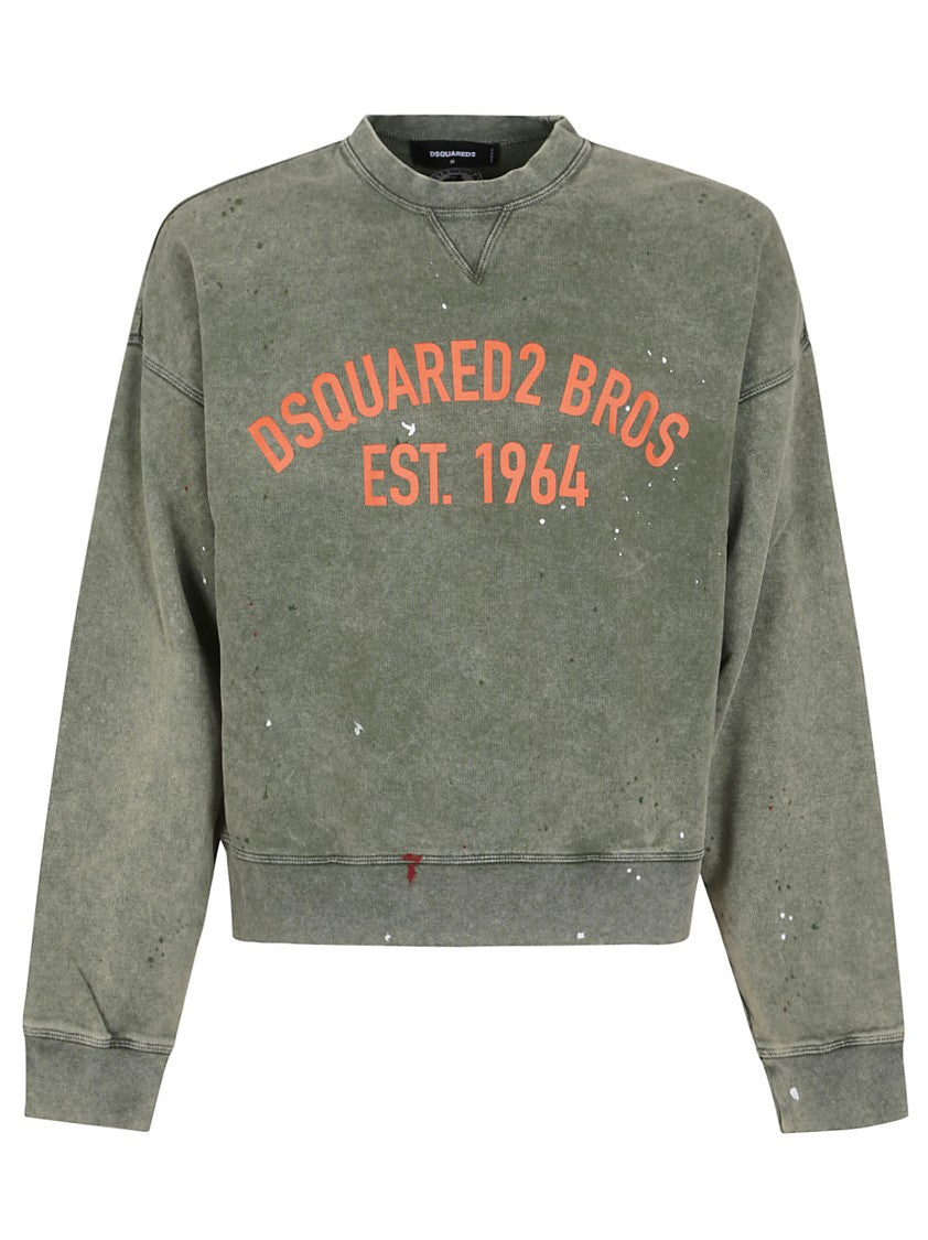 Dsquared2 Vintage Washed Cotton Crewneck