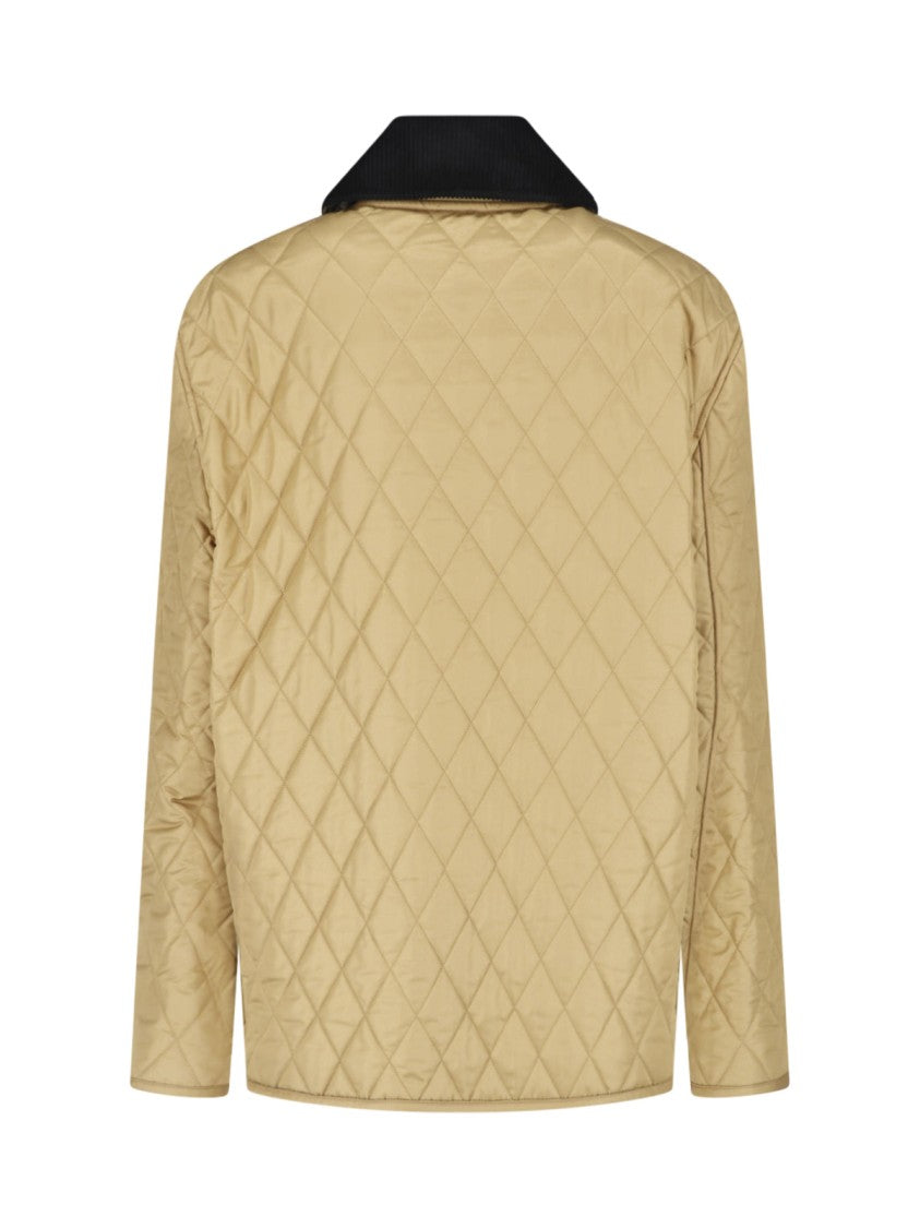 Burberry Quilted Diamond Stitching Bomber Jacket