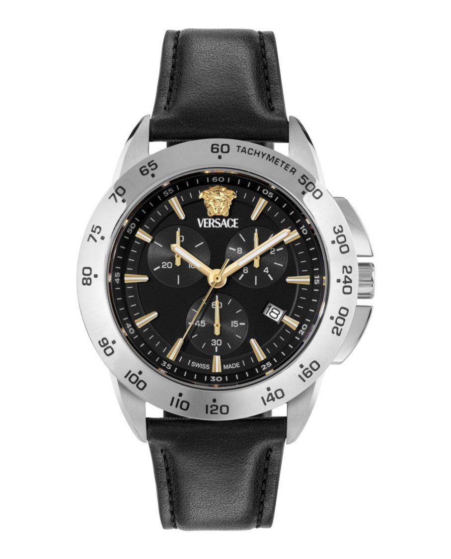 Versace V-Sport Chrono Leather Watch