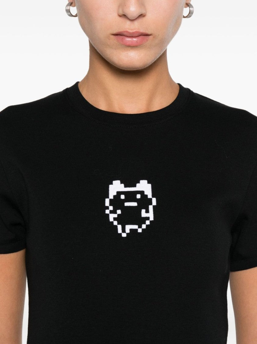 Coperni Classic Fit Black Cotton T-Shirt