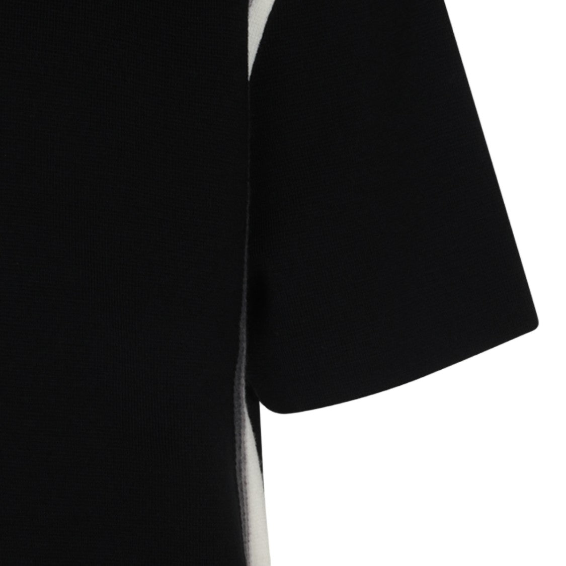 Amiri Short-Sleeve Sweater With Pointed Collar And Geometric Pattern