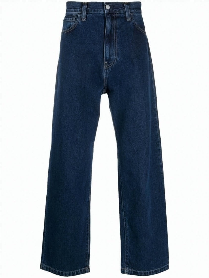 Carhartt Wip Straight-Leg Denim Pants With Five-Pocket Styling And Indigo Wash