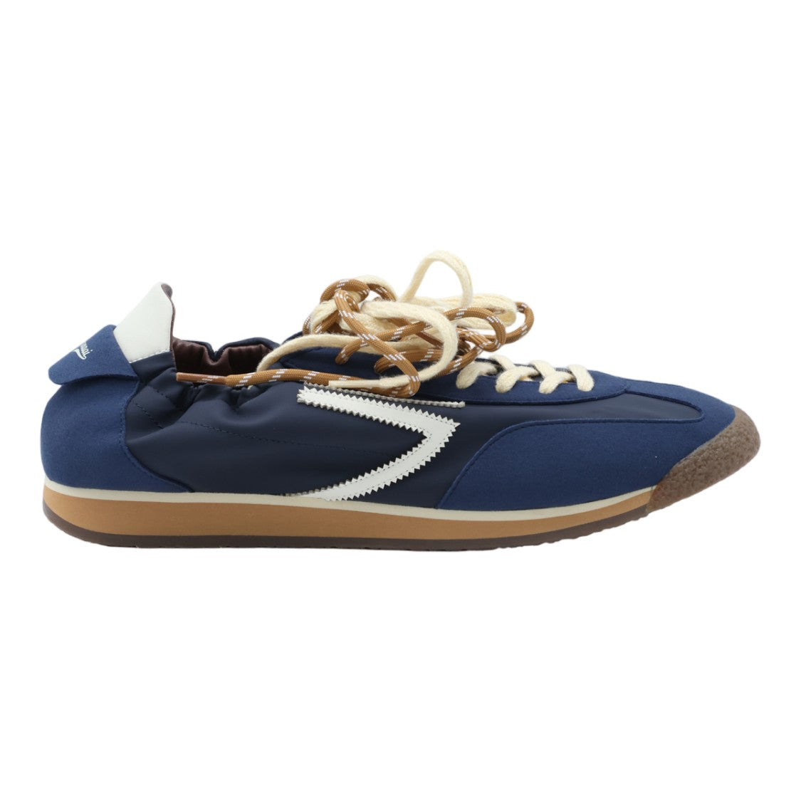 Puraai Navy Blue Zigzag Low-Profile Sneakers
