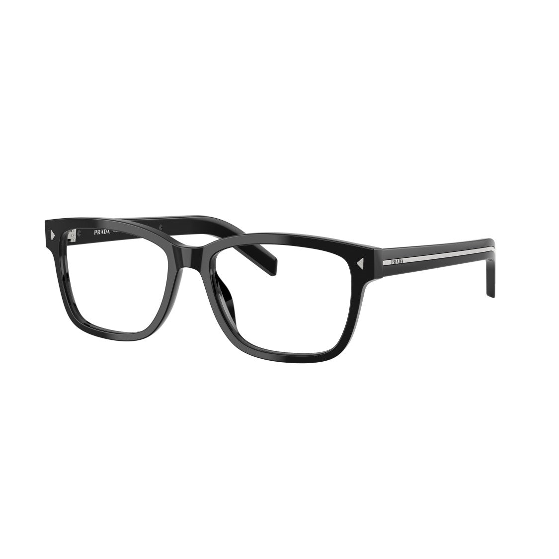 Prada 0Pr B10v Rectangular Black Acetate Sunglasses