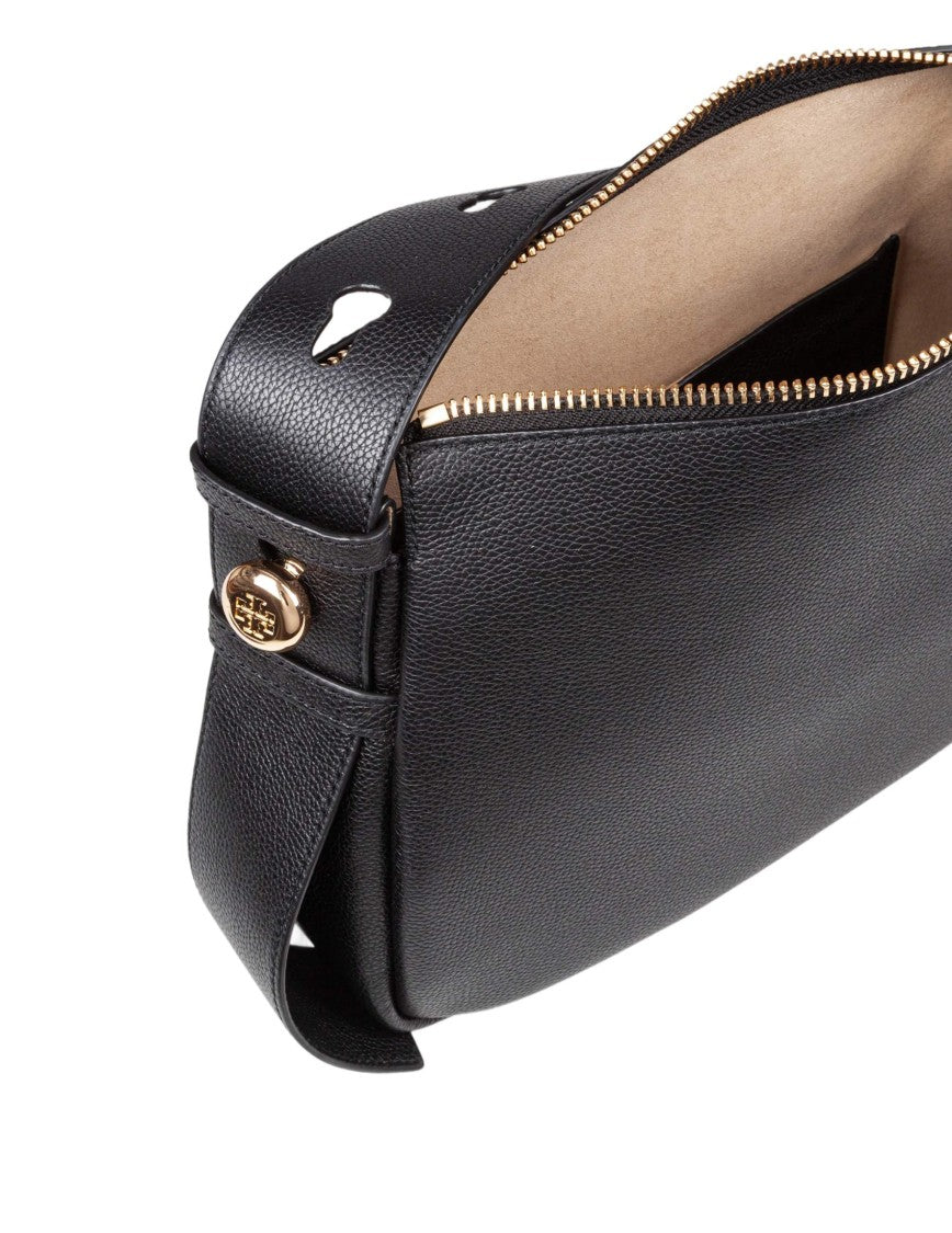 Tory Burch Black Romy Leather Shoulder Bag