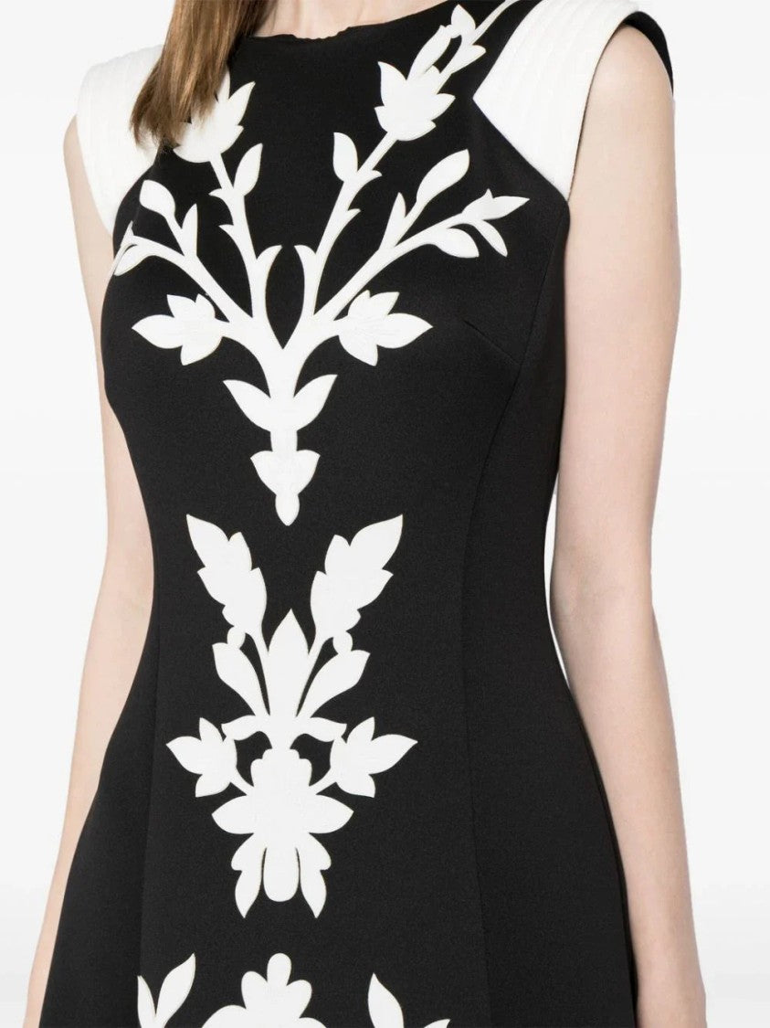 Saiid Kobeisy Neoprene Dress With Matching Embroidery