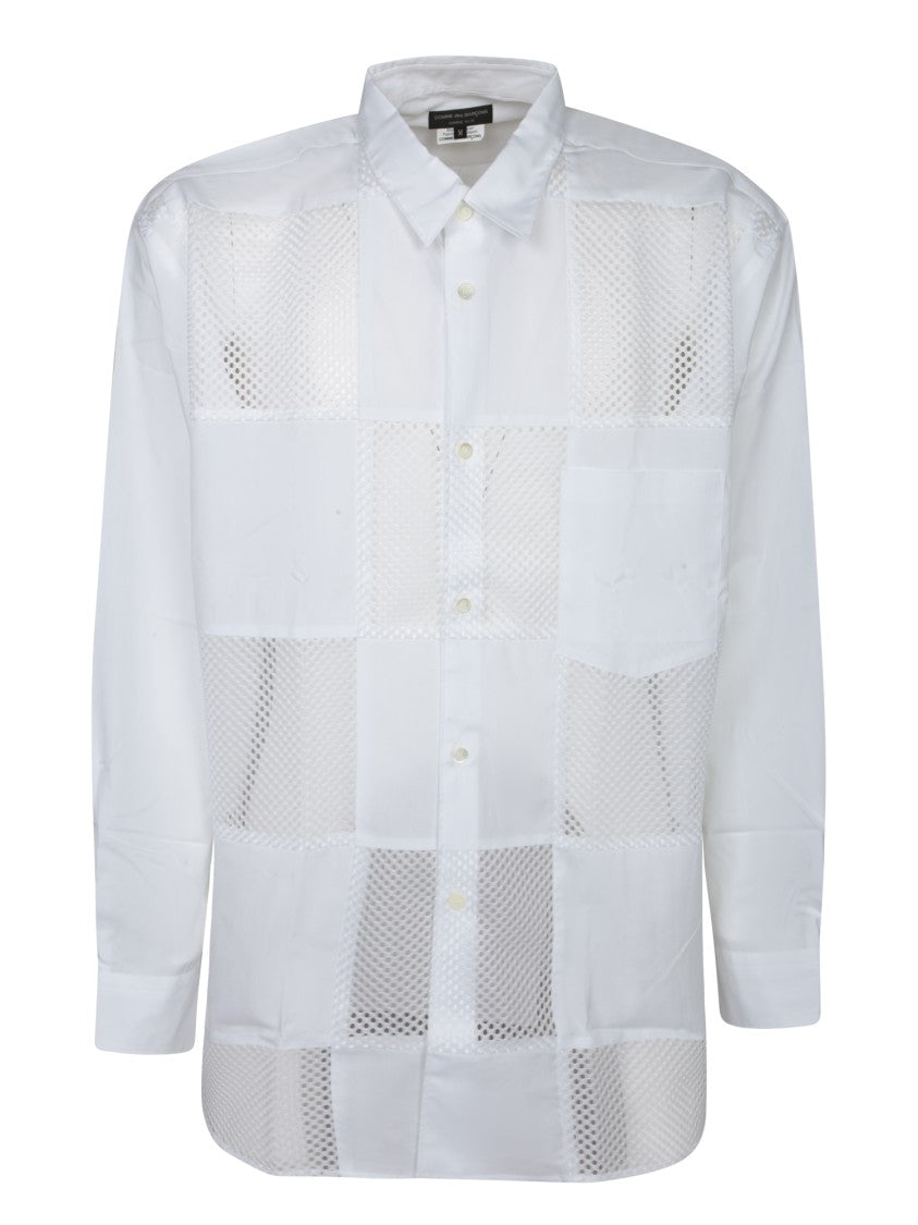 Comme Des Garçons Innovative Breathable Shirt With Classic Collar