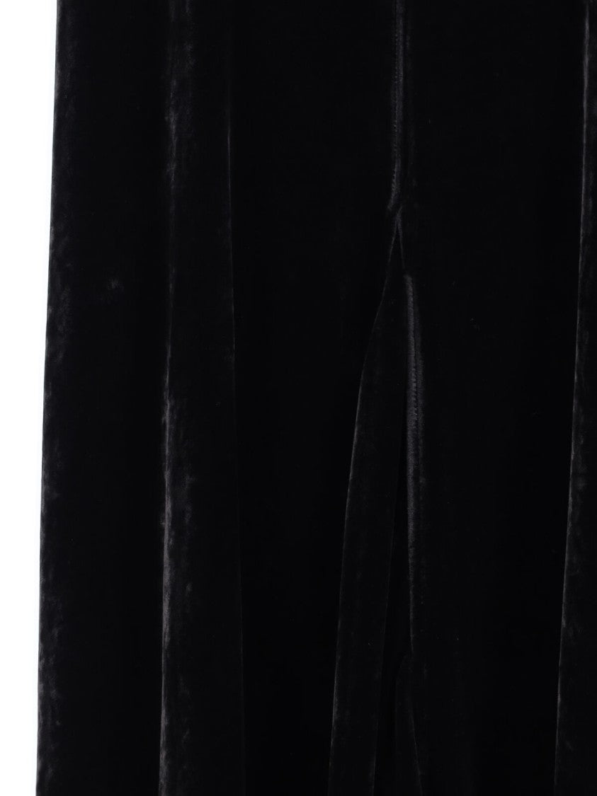 Rick Owens Maxi Velvet Dress – Black