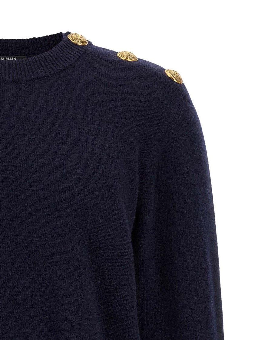 Balmain 'Leone Catena' Button Sweater