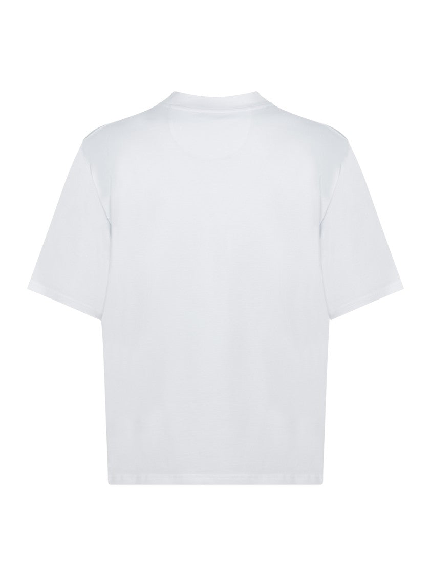 Franzese Collection Oversized White T-Shirt With Crewneck