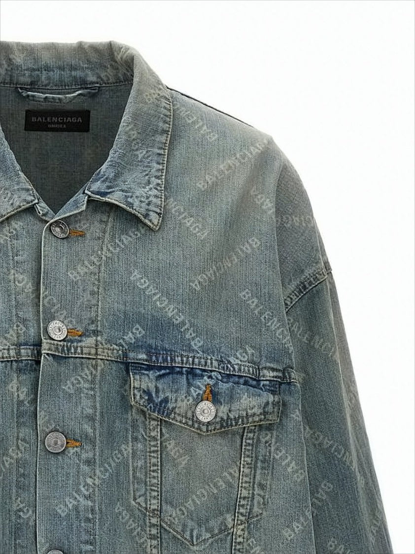 Balenciaga Classic Button-Up Denim Jacket