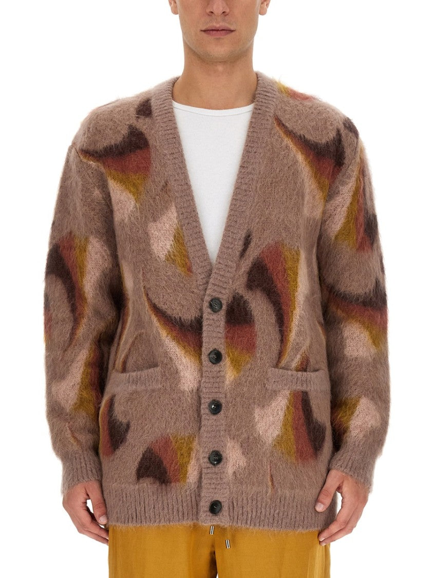 Etro Relaxed V-Neck Cardigan With Textured Surface