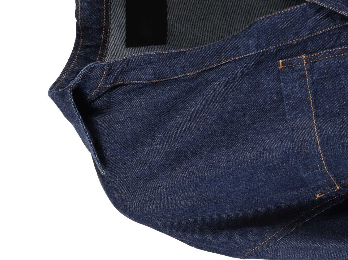 Dondup Cropped Indigo Boxy Denim Shirt