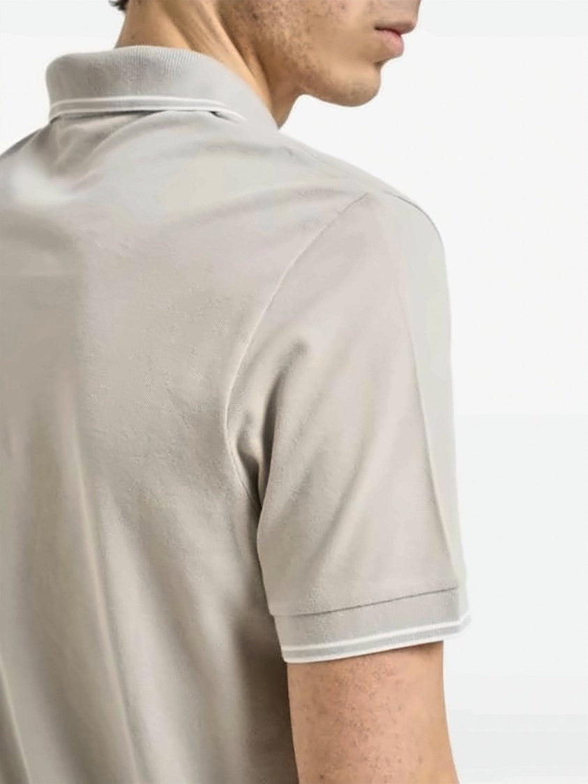 Stone Island Short-Sleeve Polo Shirt With Traditional Collar
