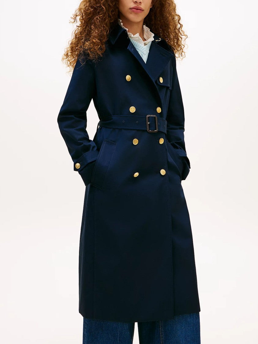 Tommy Hilfiger Slim Fit Black Trench Coat