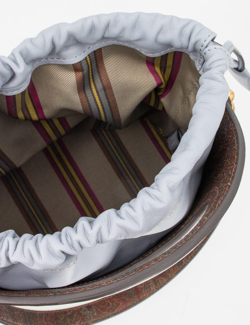 Etro Blue Handbag With Paisley Jacquard Detail