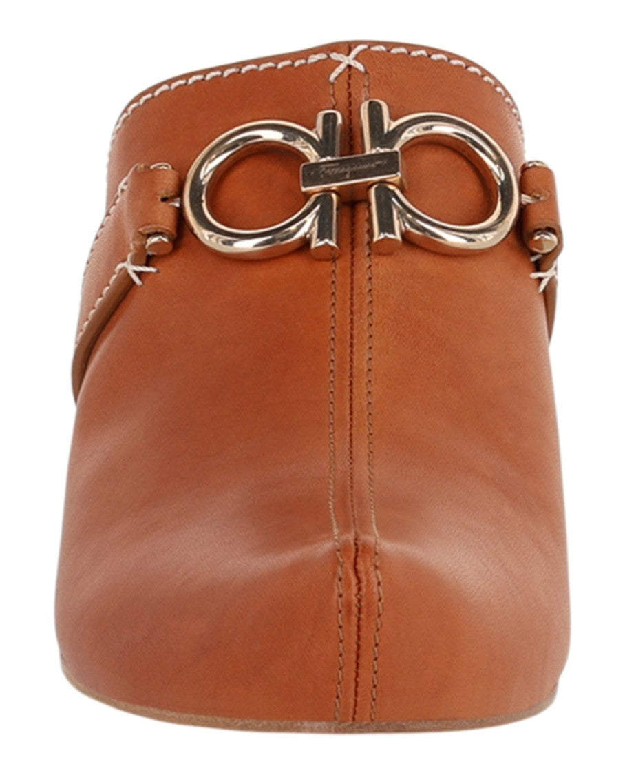 Ferragamo Phobos Leather Mules