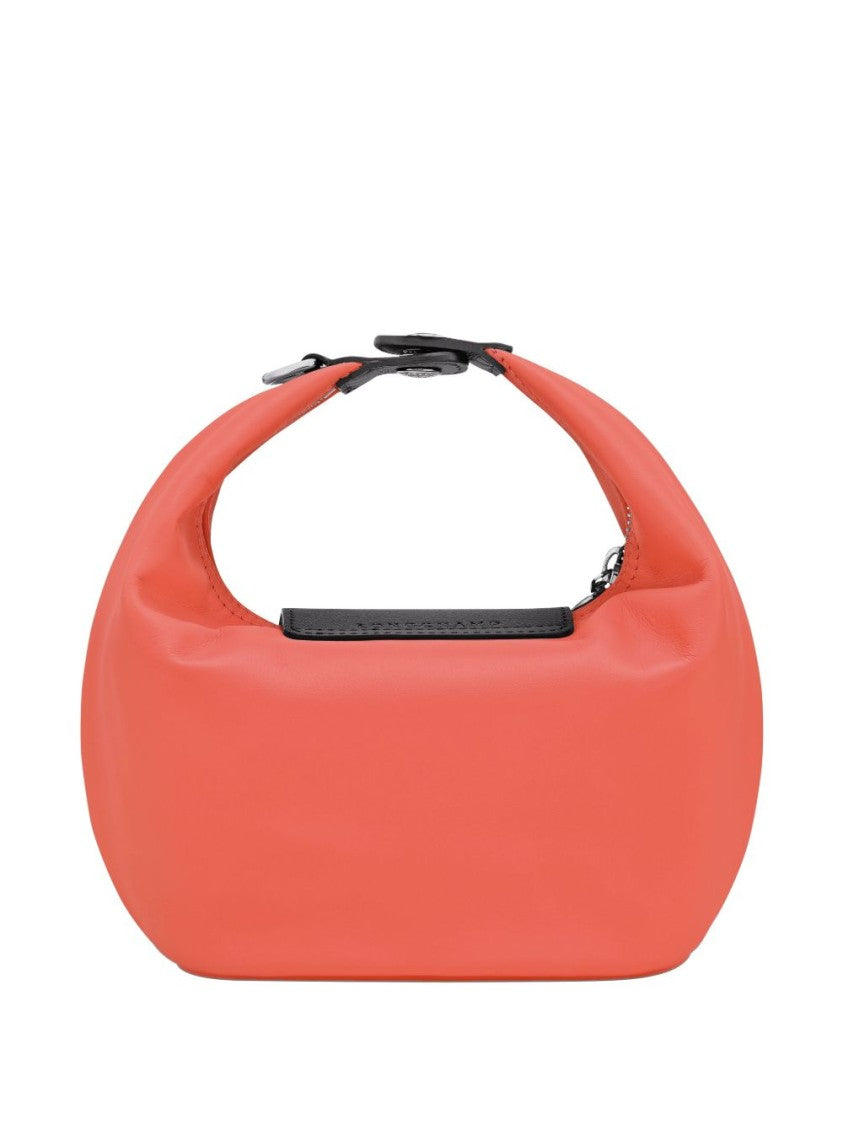 Longchamp Compact Rectangular Handbag With Flap Closure