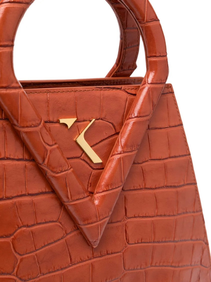 Saiid Kobeisy Crocodile Pattern Structured Bag