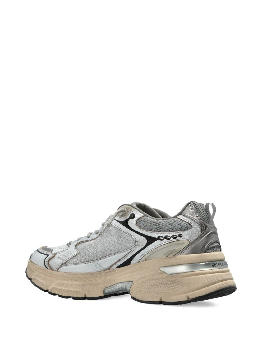 Golden Goose Sneakers With Silk And Nylon Composition
