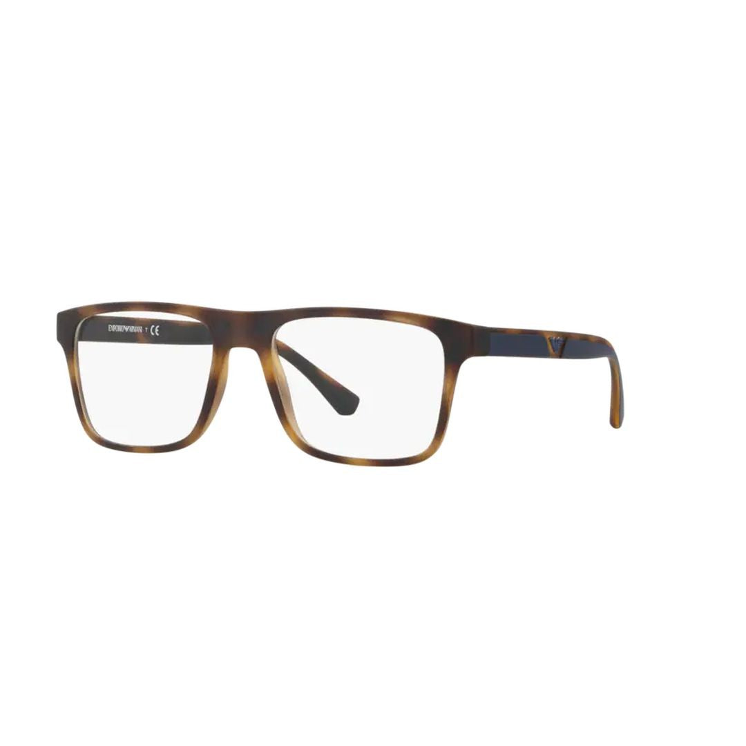 Emporio Armani 0Ea4115 Rectangular Tortoiseshell Eyeglass Frames With Modern Design