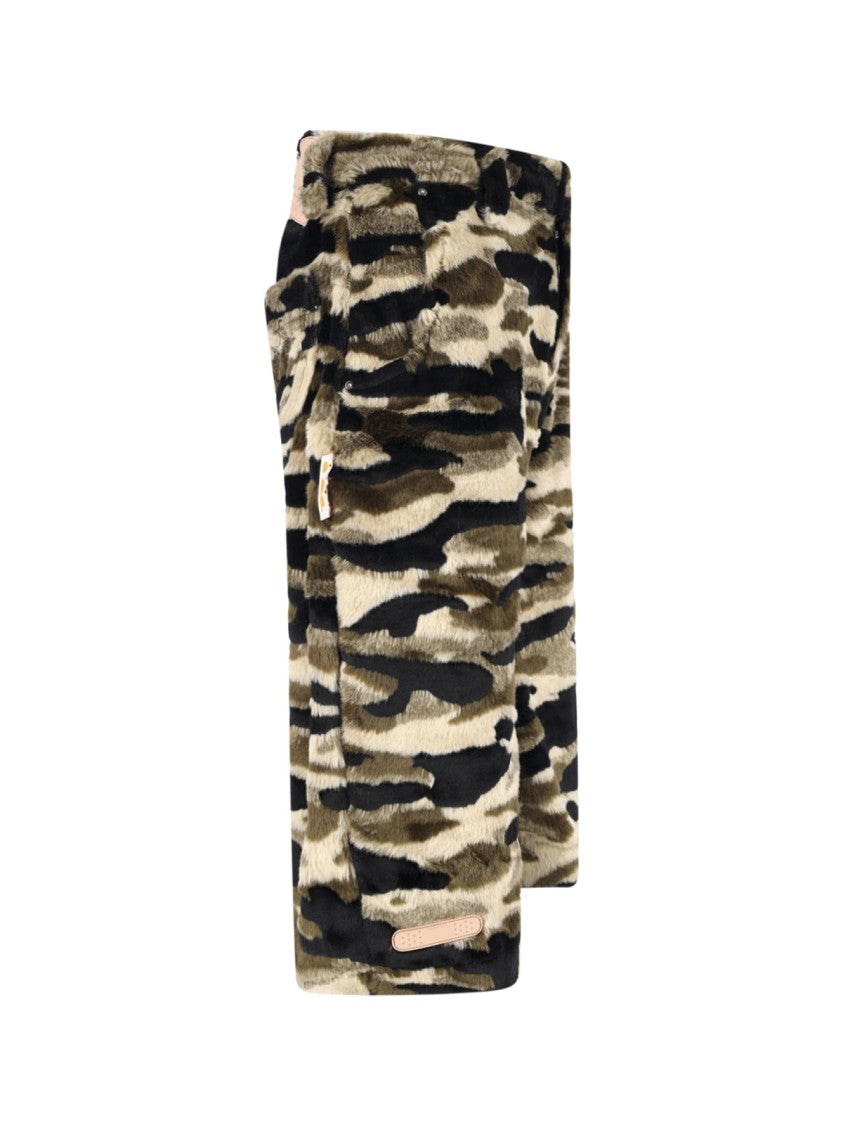 Pdf Multicolor Camouflage Plush Logo Shorts