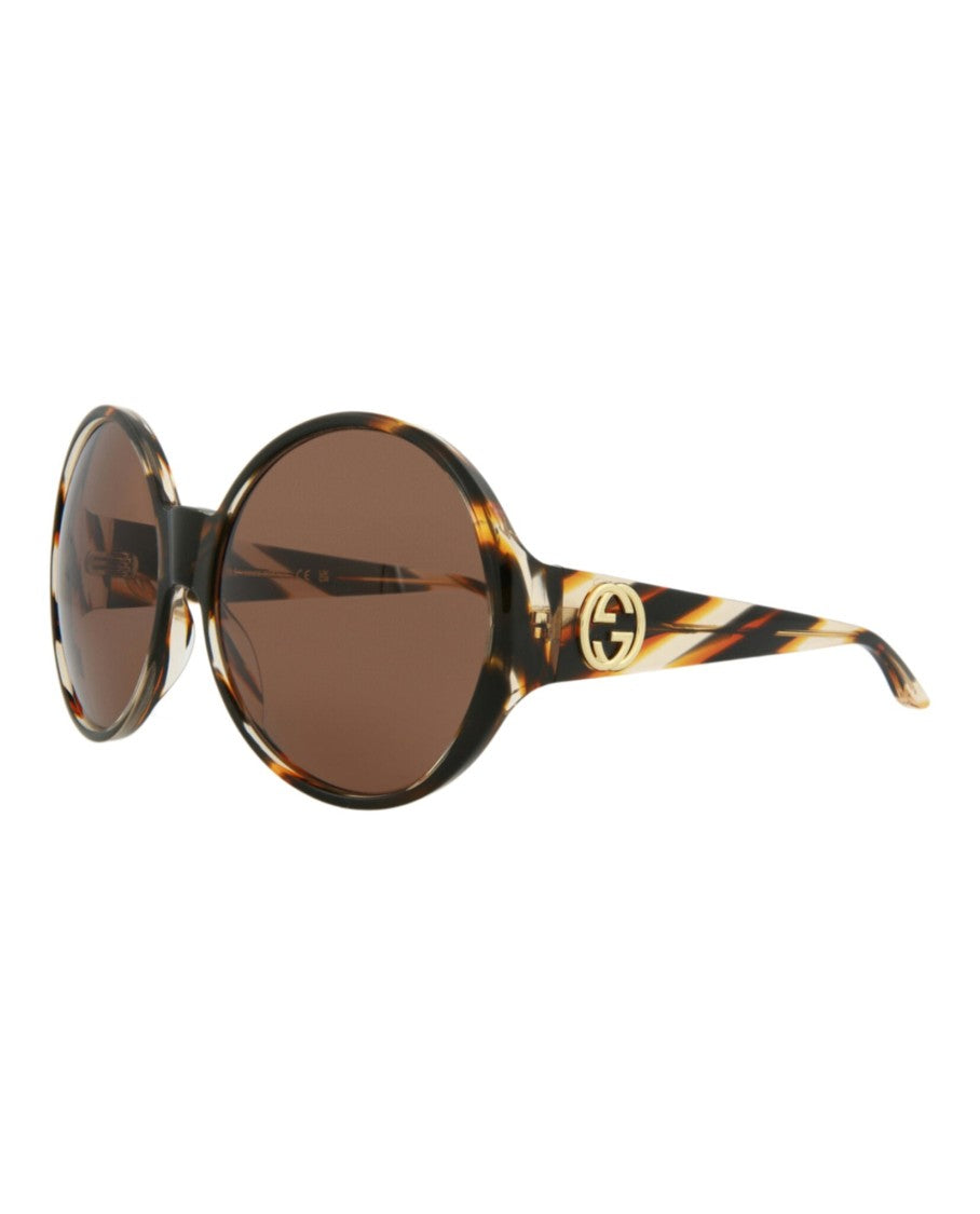 Gucci Round-Frame Acetate Sunglasses