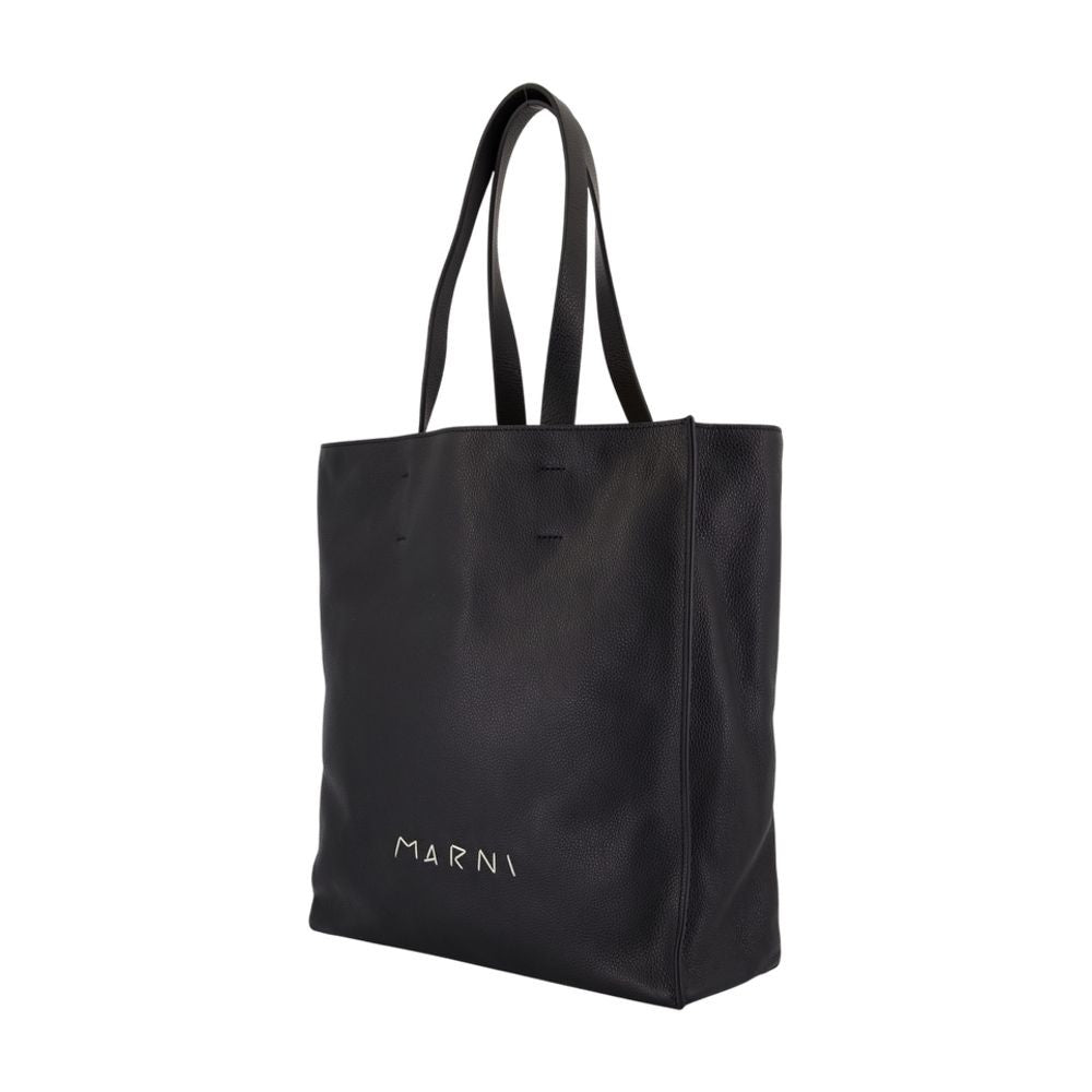 Marni Museo Soft New Large Shopper Bag - Leather - Black