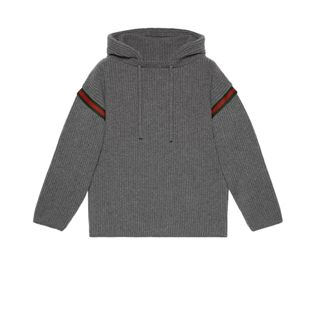 Gucci Ribbed Knit Sweater With Hood