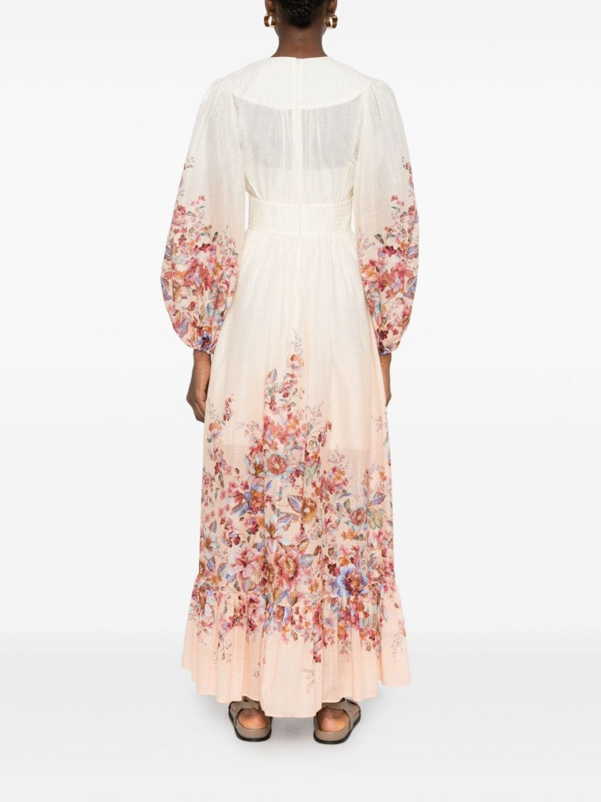 Zimmermann Flowing Maxi Dress With Deep V-Neckline