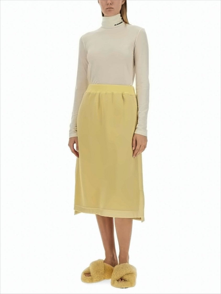 Jil Sander Fitted Turtleneck Top With High Neckline