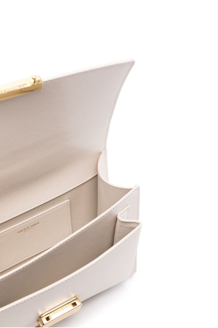 Golden Goose Venezia White Cow Leather Handbag