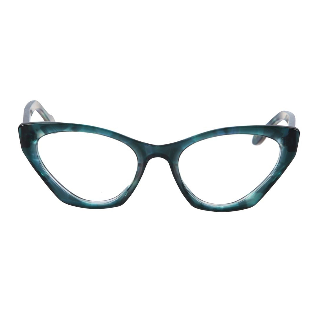 Kador Coachella Glamour Cat-Eye Sunglasses With Marbled Pattern