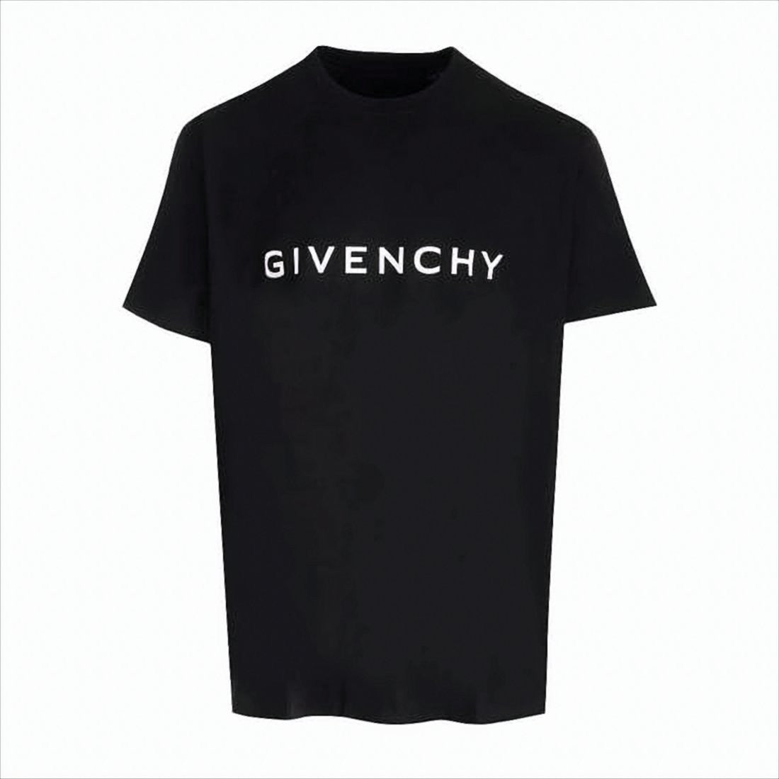 Givenchy Relaxed-Fit Black T-Shirt With Bold Logo Print