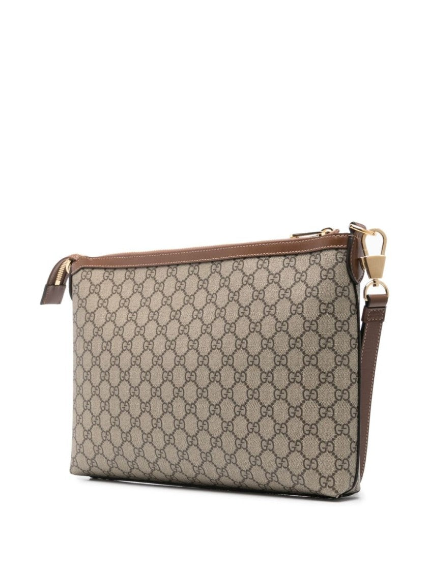 Gucci Gg Supreme Monogram Large Crossbody Bag