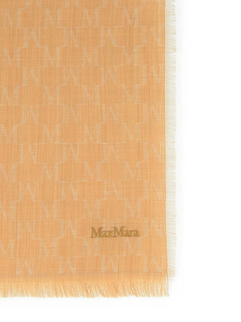 Max Mara 'Magico' Camel Virgin Wool Scarf