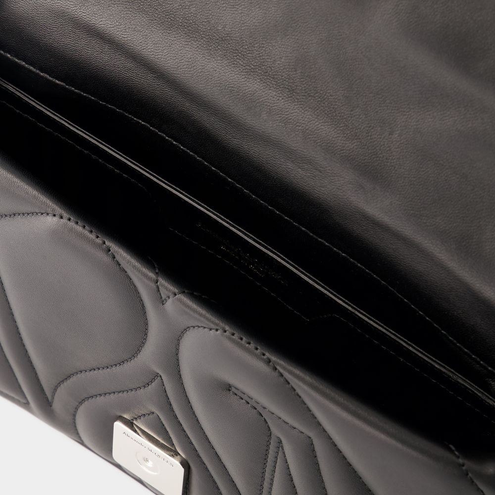 Alexander Mcqueen The Seal Small Bag - Leather - Black