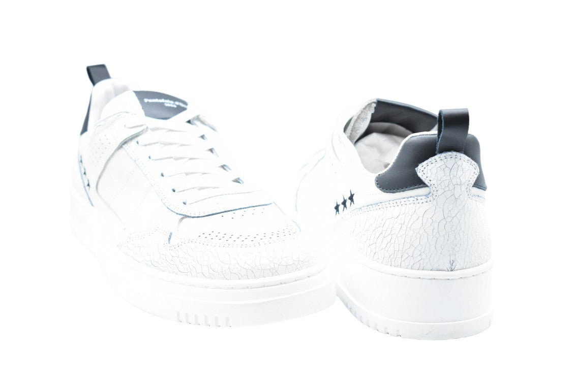 Pantofola D'oro White Blue Laced Comfort Sleek Shoes