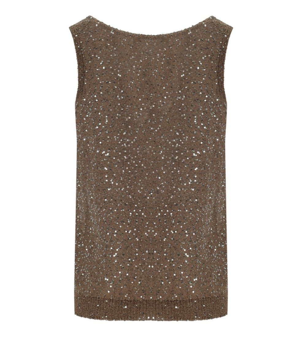 Max Mara Acaici Brown Top
